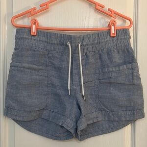 Athleta Blue Athletic Shorts with Elastic Waist